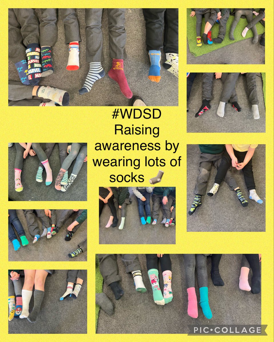#Melyn We wore lots of socks to raise awareness of WDSD. #WDSD2023