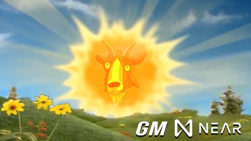 GM NEARians and #Web3 fam! Dont know whats in my coffee this morning, but I'm feeling Goatish☕️🌞🐐
