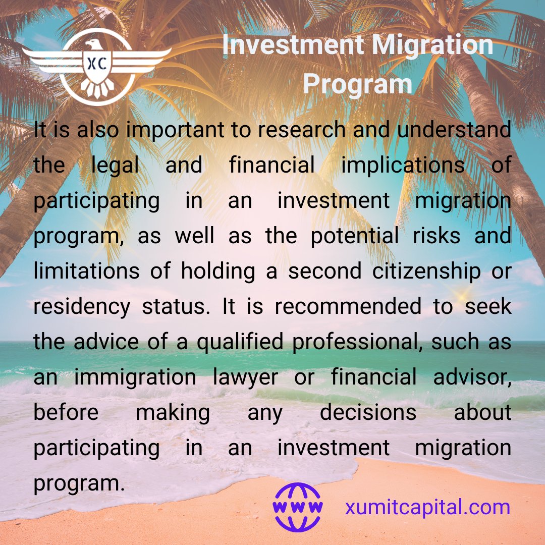 XumitCapital's tweet photo. Investment Migration Program 101
#investmentmigration #goldenvisa #cbi #rbi #eb5 #eb5visa #eb5program https://t.co/RlnM8am6Cw