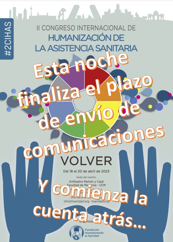 🏁🏁🏁ATENCIÓN!!Últimas horas para el envío de comunicaciones a la IV Edición de los premios #PabloRaez. 
Y...COMIENZA LA CUENTA ATRÁS #2CIHAS 🙌🏼🙌🏼🙌🏼

Info e inscripciones 👇🏽: bit.ly/3kArYFD