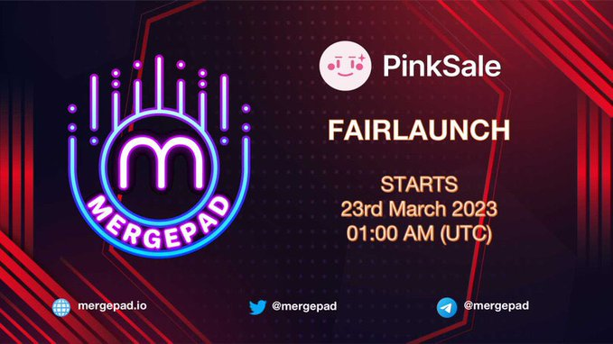 make100x's tweet photo. @mergepad is a Next Generation Launchpad, holds its IDO on 23rd March.

FairLaunch on @pinkecosystem 

Join here
👉 https://t.co/ubMMGdcctb

✅Safu
✅KYC'd Team
✅Audit
✅Huge Marketing
🤝SAUL PINK (Pinksale CEO as Advisor)

Join: https://t.co/qaXrdbBoM5 https://t.co/RGtJrMyfWg