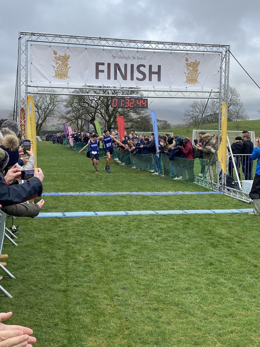 Wow! Teamwork…… Congratulations to both Mason and Angus …… joint 6th…. and helped each other around the course. Great to see. <a href="/SedberghSchool/">Sedbergh School</a>