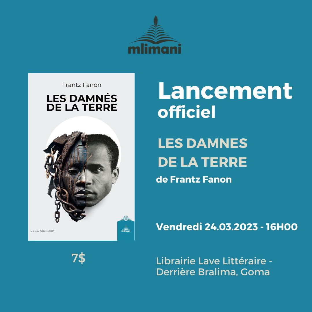 Ce vendredi À #Goma #fanon et son livre mythique #les_damnés_de_la_terre seront à l'honneur.
Ce livre sera disponible dans tous nos points de vente en RDC à un prix abordable.

#les_damnés_de_la_terre