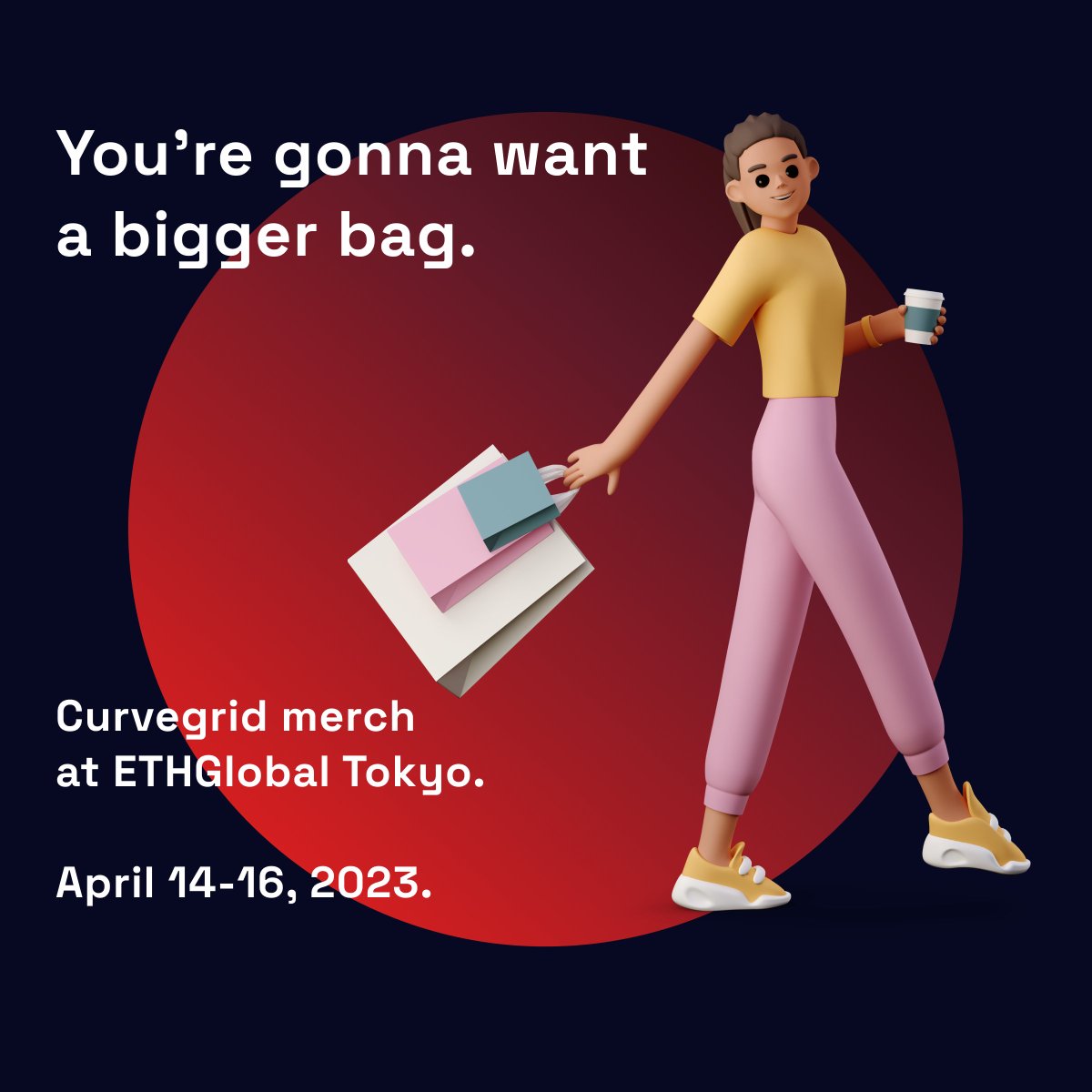 curvegridinc's tweet image. 🤖 🐸 🐼 🐧 🦊 🐻 Hackers are coming to Tokyo and Curvegrid merch is coming to hackers! 🔥🛍️ 

Find some fun stuff in the @ETHGlobal swag bags.

#Curvegrid #Merch #ETHGlobal #Tokyo