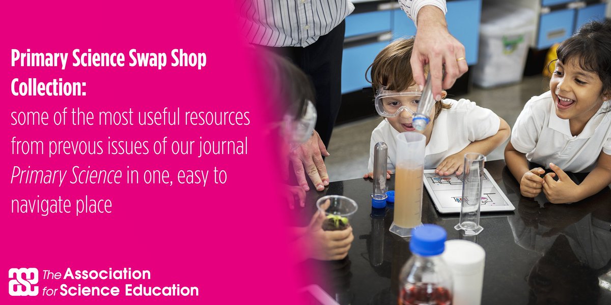 Get your copy! These downloadable PDFs of Science Swap Shop activities are perfect for ages 3-5, 5-7, 7-9 and 9-11, and use minimal equipment to help keep them low-prep and easy to implement quickly.

Explore the resources: ow.ly/FGhM50LhzRu #ASEChat #PriSci
