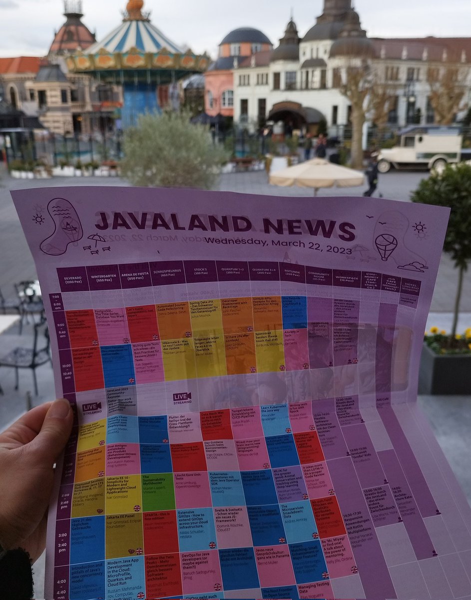 ChrisHaeusslerC's tweet image. Day2 @JavaLandConf begins #JavaLand #JavaLand2023