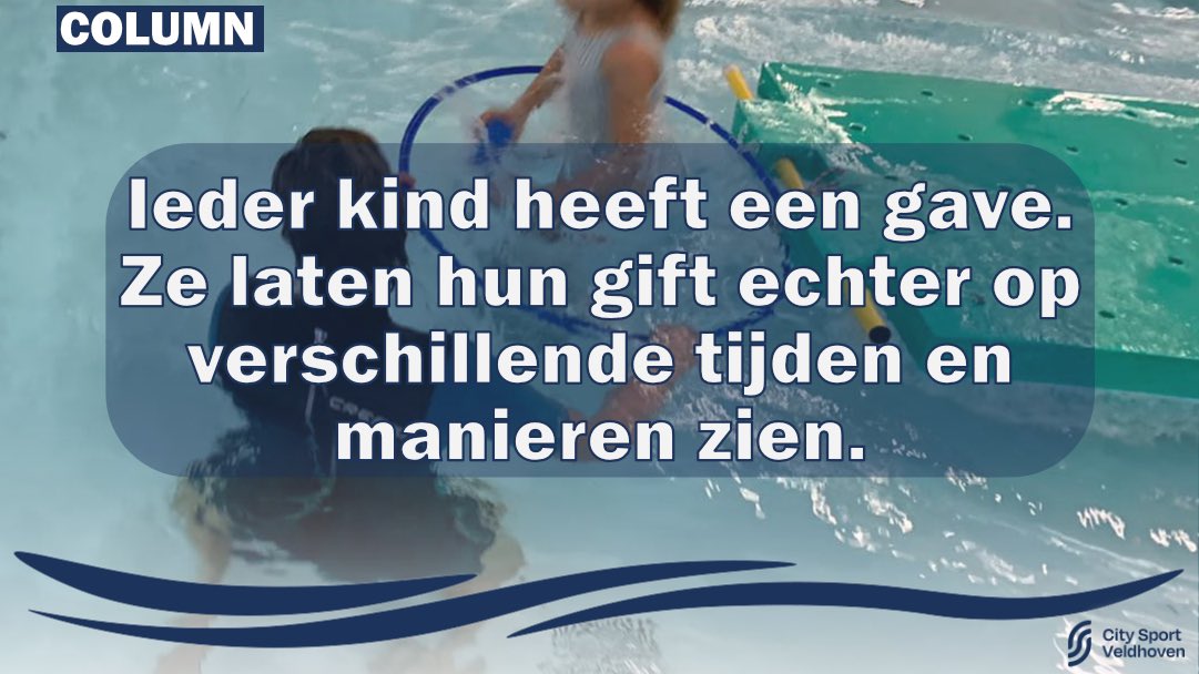 Weet jij wat een ongeleid projectiel betekent? In de column van deze week kom je hierachter. 👇

citysportveldhoven.nl/2023/03/21/ong…

#zwemmen #zwemonderwijs #zwembranche