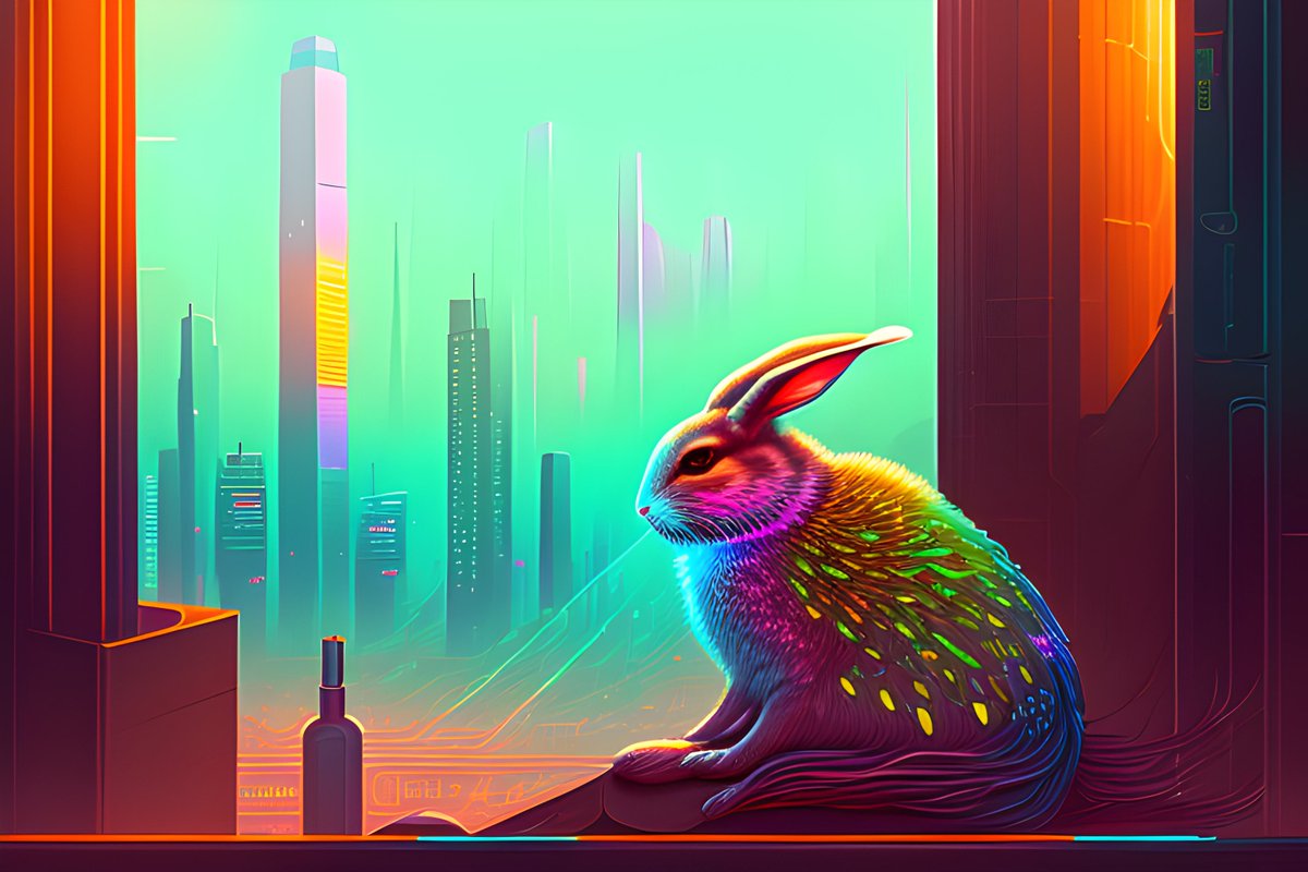Medvidekpu's tweet image. Veselé kyberpunkové velikonoce!

Prostě jen &quot;happy cyberpunk easter, digital illustration&quot; a ruční výběr.

#easter #velikonoce #cyberpunk #ai #aiart #stablediffusion #illustration #art #digitalillustration