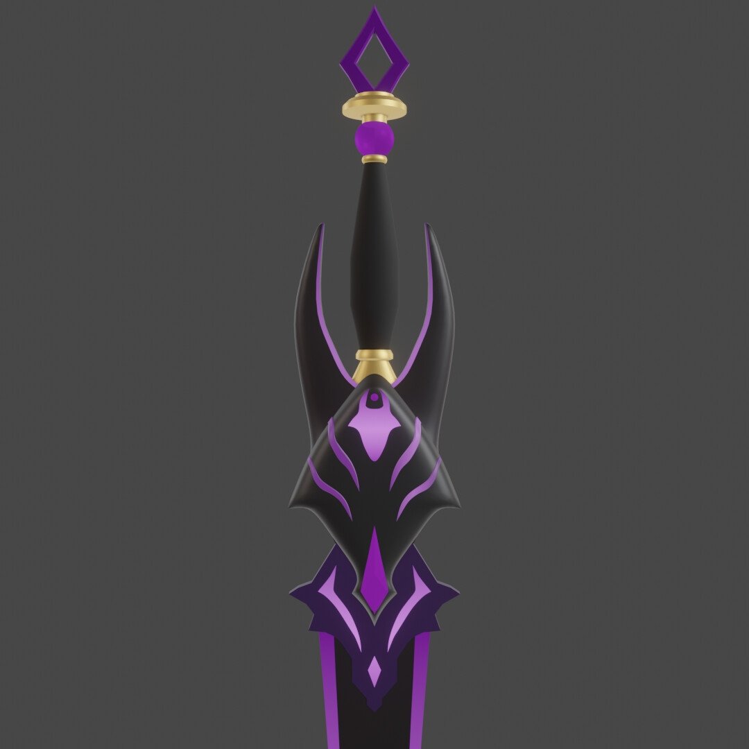 GeorgeWaites097's tweet photo. A model of a sword made from the amazing Genshin Impact Fan character by @Yu_DaiFuKu_
#3dmodeling #3dmodel #3dart #blender3d #blender #sword #swordmodels #gamedev #gamemodel #gamedesign #gamedevelopment #hardsurfacemodeling #hardsurface #Genshinlmpact #genshinimpactfanart https://t.co/Ix84afTY1B