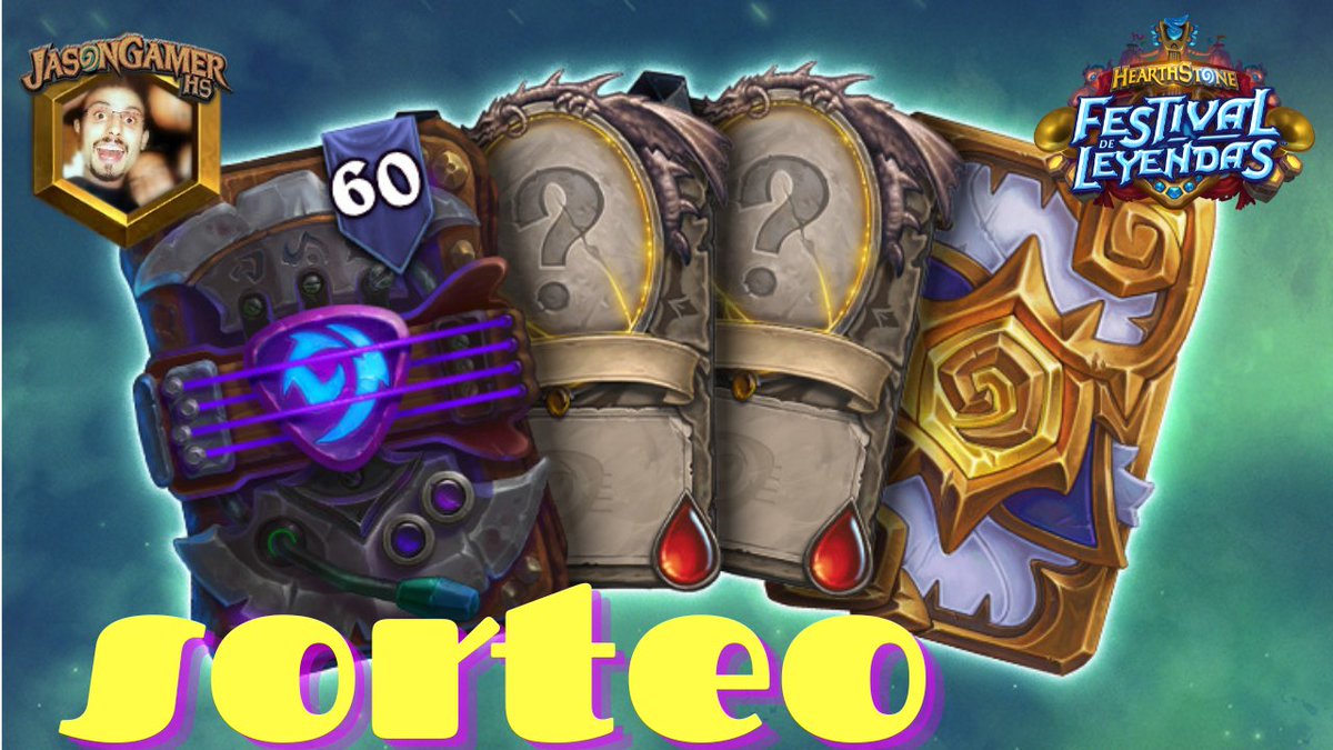 Jason Gamer HS (@jasongamerhs1) on Twitter photo Sorteo de una Pre Compra 🎁 de 60 Gracias a <a href="/PlayHearthstone/">Hearthstone</a>
Como Participar?
♻Retweet
💖Sub y Comentar en el video del Sorteo 🎸
youtu.be/fjgCsGuX900 Sorteo de una Pre Compra 🎁 de 60 Gracias a <a href="/PlayHearthstone/">Hearthstone</a>
Como Participar?
♻Retweet
💖Sub y Comentar en el video del Sorteo 🎸
youtu.be/fjgCsGuX900