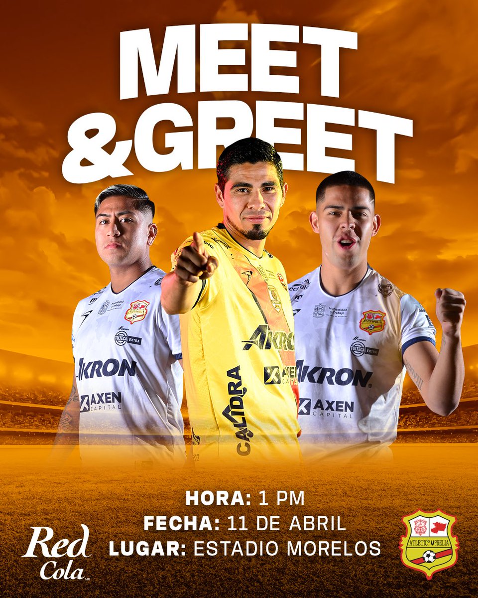 ¡#RedCola te invita al Estadio Morelos a pasar la tarde con los jugadores del <a href="/C_A_Morelia/">Club Atlético Morelia</a>! 🤩

Bases para participar en los comentarios. 👇