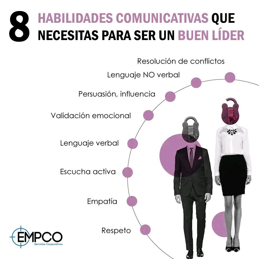 mayrelisgonzal7's tweet photo. Descubre cuáles son las habilidades comunicativas que necesitas para ser un buen líder.
Fuente: Perfil Facebook #EMPCO Servicios Corporativos https://t.co/3LuQ5Xu3QB