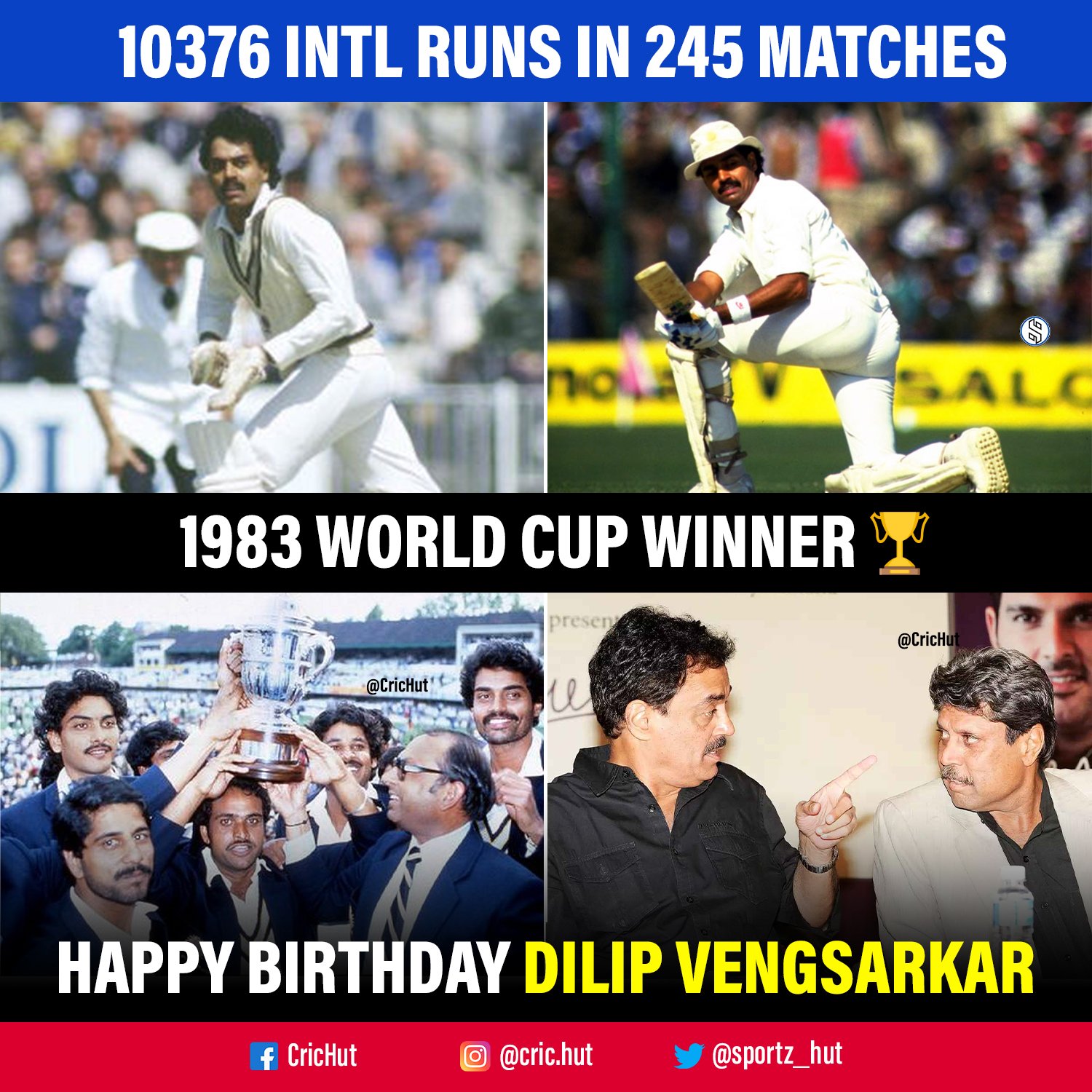 Happy Birthday Dilip Vengsarkar       