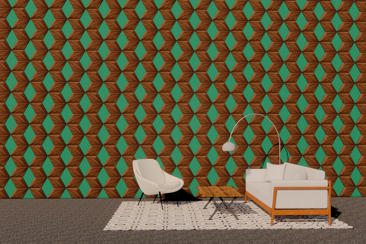 Fully finished Kuvio wall tile is ready to install right out of the box, cutting down on installation time and cost. Arrange your tiles in one of our suggested patterns or create unique wall installations of your own design! Learn more about Kuvio at lumicor.com/products/kuvio/