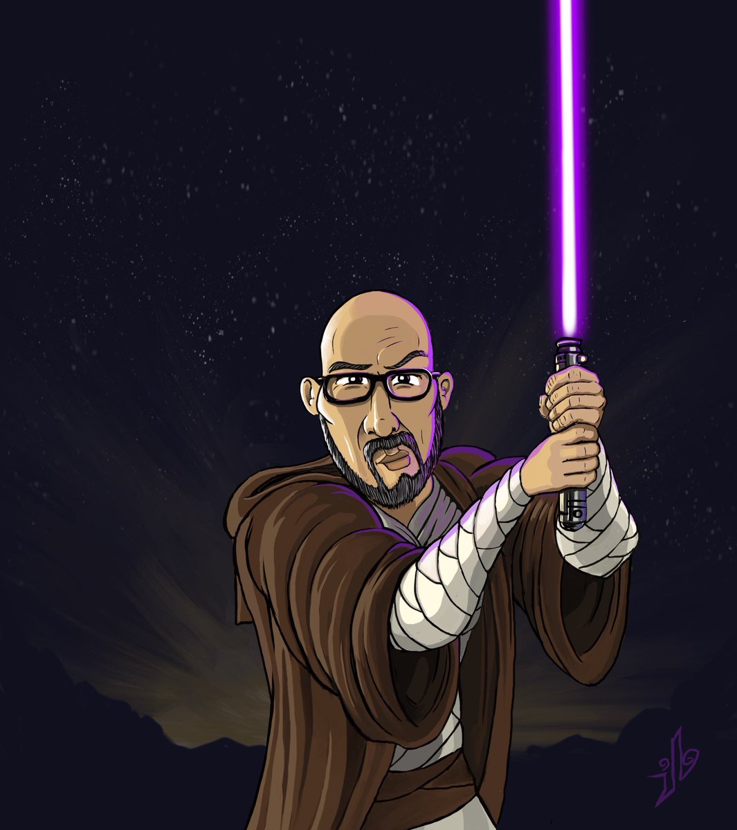 Thoughts?  My favorite Jedi is Mace Windu. Special thanks to Art Teacher Justin Butler.