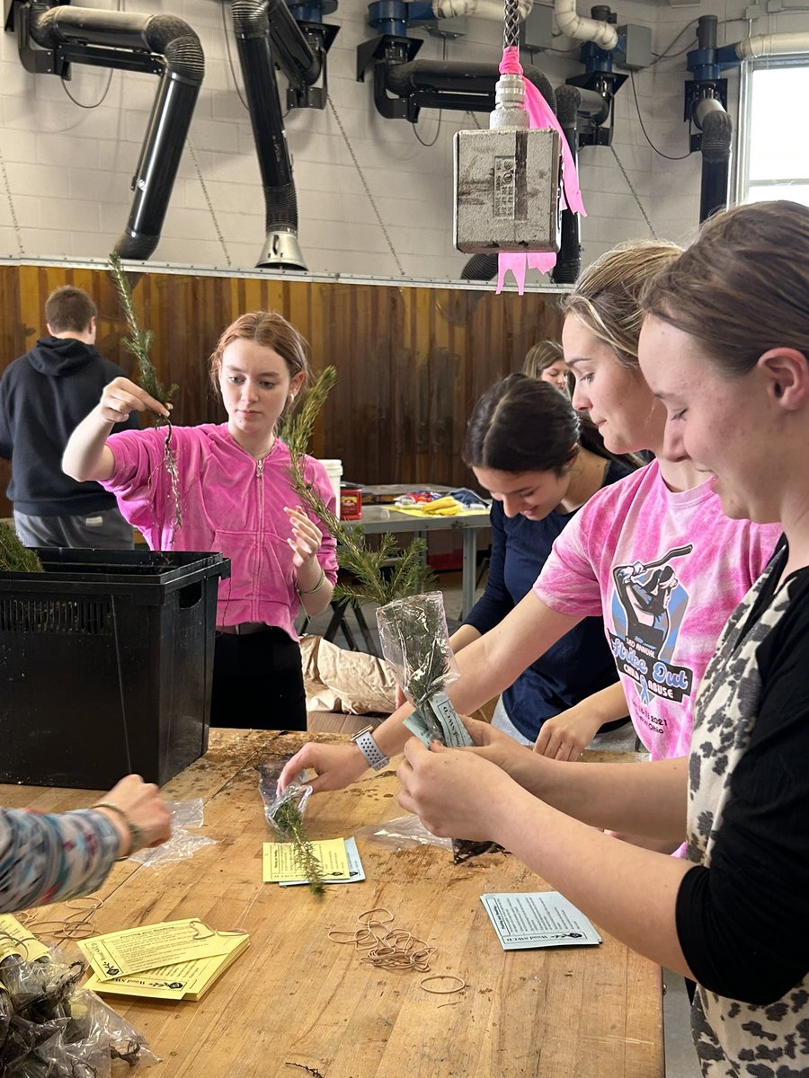 OtsegoFFA's tweet photo. Students packaged over 1,000 tress for all the 4th graders in Wood County. The Wood County Soil and Water Conservation district does this special project each year. #OtsegoKnights #PentaPride @pentacareerctr https://t.co/IFui8BziCC