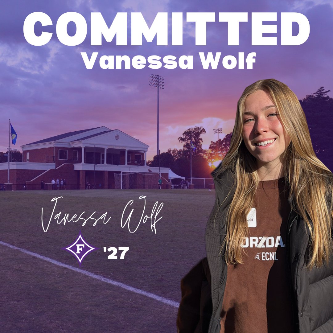 FurmanWSoccer's tweet photo. From World Class ECNL...Vanessa Wolf! Welcome to the Furman family!
#FUWS #FurmanFamily #GoDins https://t.co/jVmtJuWBSg