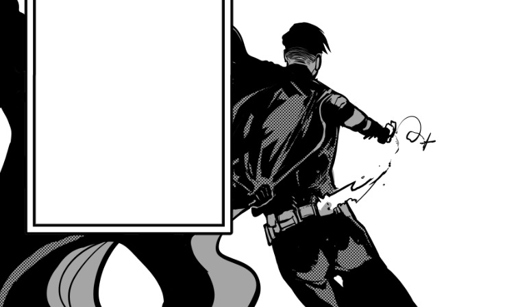Oh no, he's got a (grapple) gun!
Tim Drake: Robin WIP! See you all in three weeks!