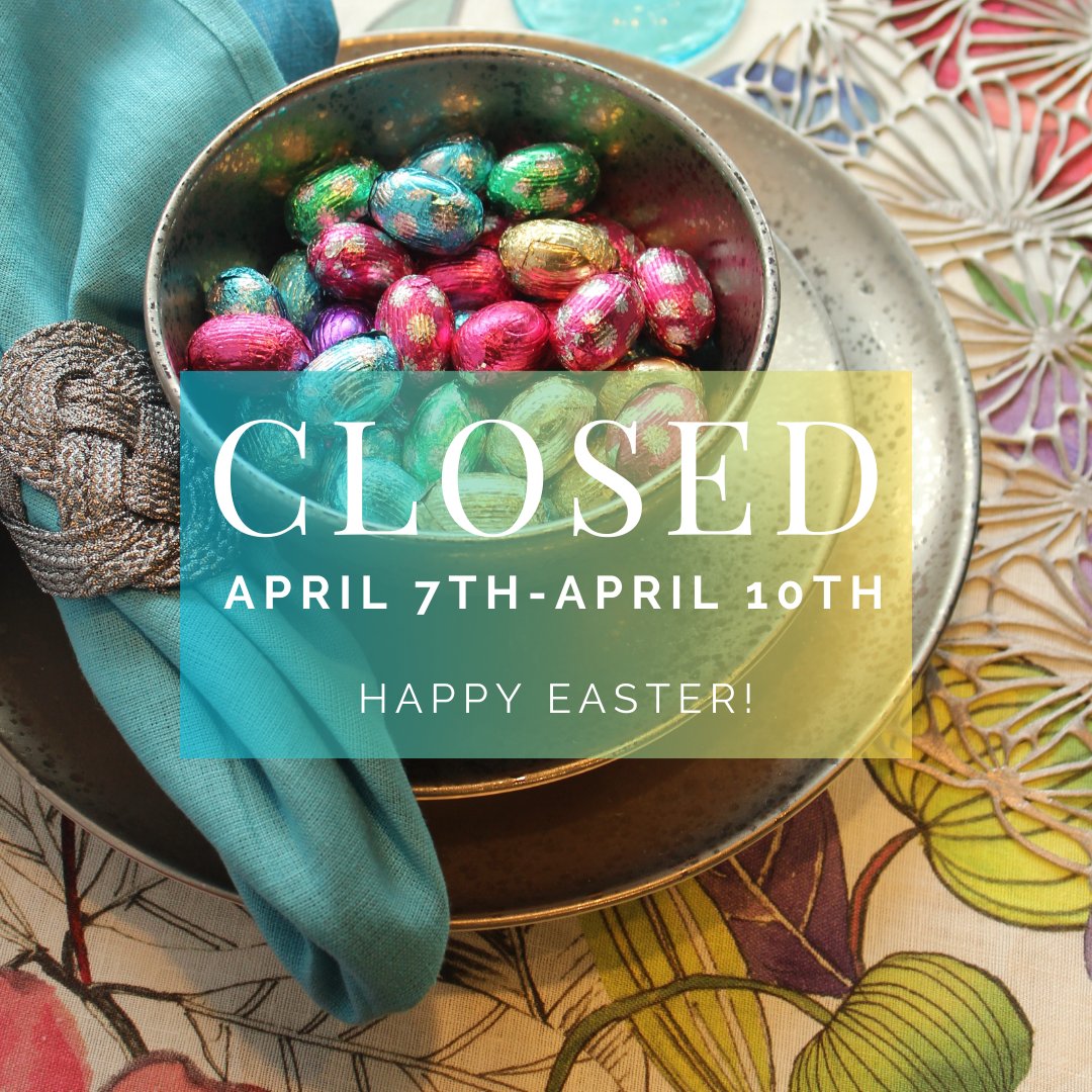 We're taking a short break this Easter weekend! Fino Lino will be closed from Friday, April 7th to Monday, April 10th. We return to regular hours on Tuesday, April 11th. Have a lovely Easter weekend! 🐰