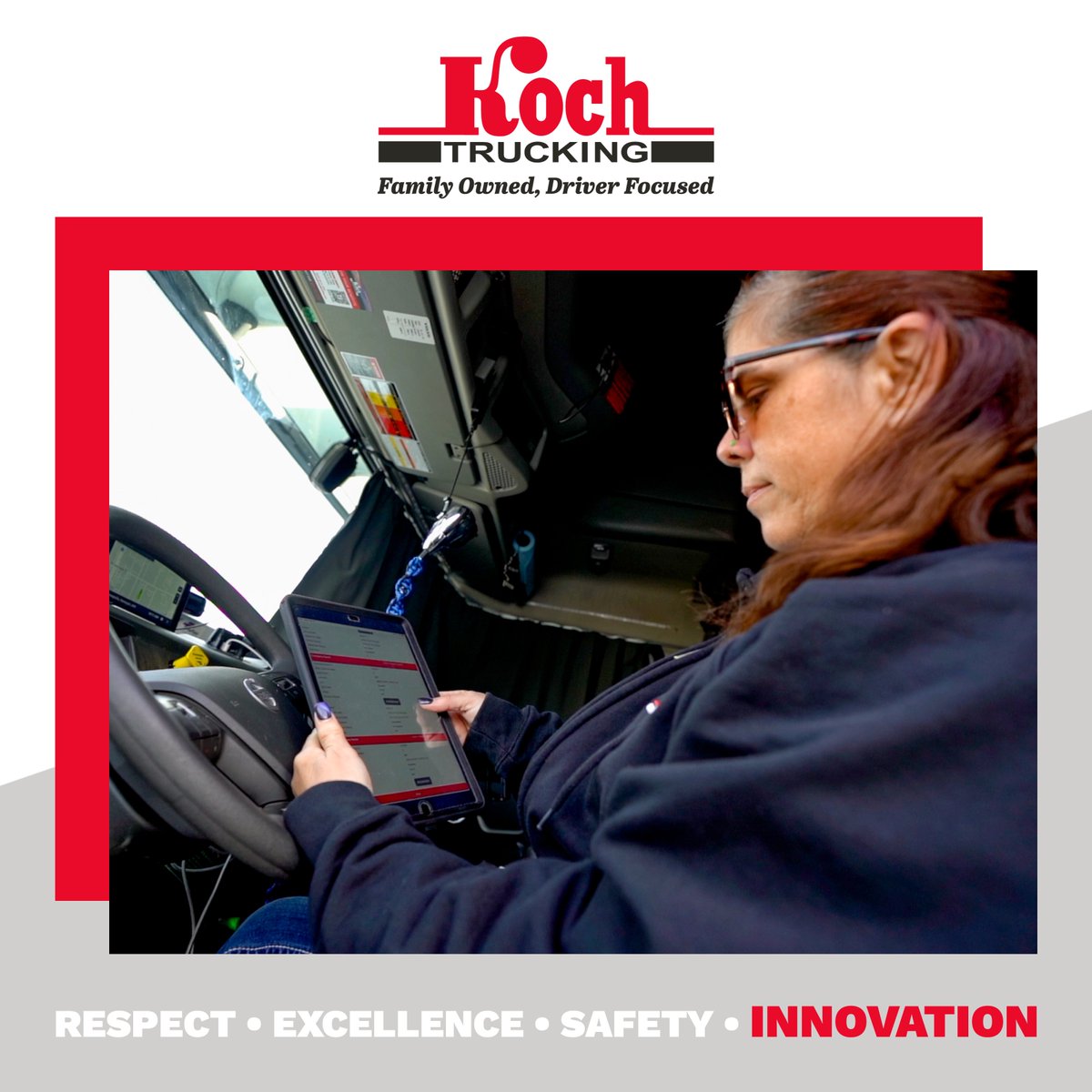 As an example of Koch’s commitment to innovation, we introduced the Samsara program to improve safety and efficiency across our fleet in 2022. Samara is a program preloaded to drivers’ iPads that provides them with the critical information they need out on the road!