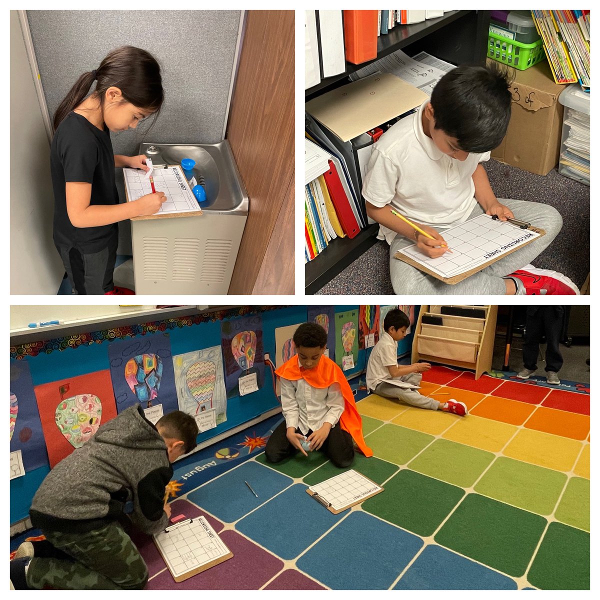 Gibson_FLC's tweet photo. We had so much fun with our math egg hunt around the room today! Thanks for making this possible @Dilworth_FLC by lending us some eggs! #ibelieveinFLC https://t.co/VEKS193k34
