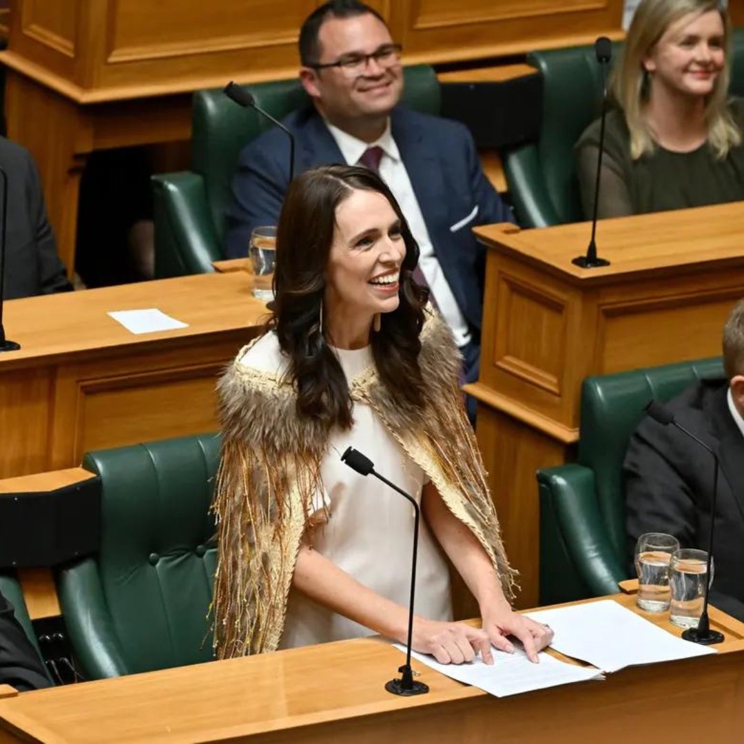 NZParliament's tweet photo. Former Prime Minister the Rt Hon Jacinda Ardern delivered her valedictory statement on 5 April 2023. Watch her speech: https://t.co/SxqHFeCfMp https://t.co/NtmtYfBh9R