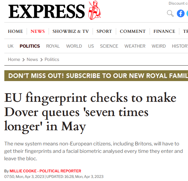 Ice bucket of Brexit truth down the back of the neck from the Express:

"The UK requested to be included in the new system [as] part of the Brexit deal after contributing to its development while a member of the EU"

Ah. Oh. Oops.
express.co.uk/news/politics/…