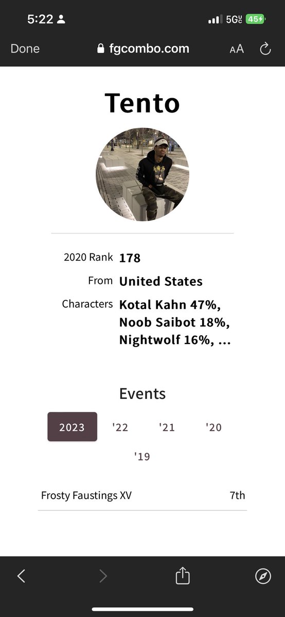 Here’s my top 5 characters vs the character I play the most in tournament

(<a href="/FGCombo/">FGCombo</a> is a great website to see all your results)