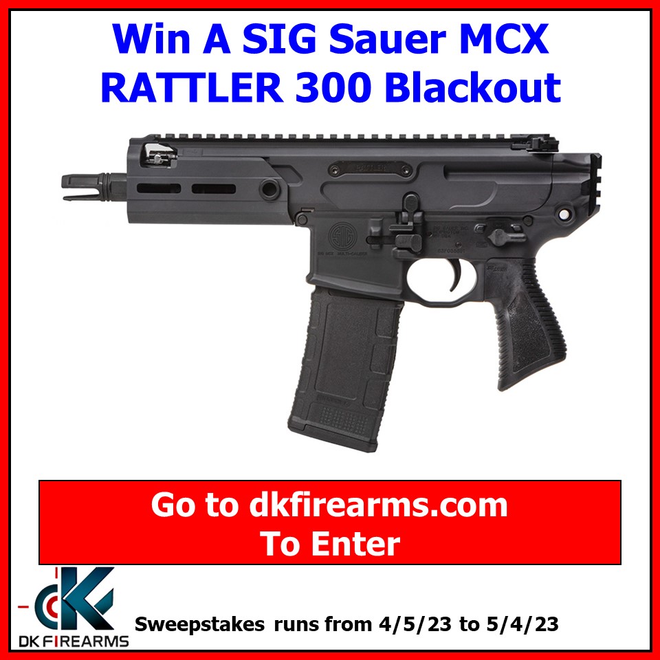 DkFirearms's tweet photo. New Gun Giveaway At DK Firearms! Win A SIG Sauer MCX Rattler 300 Blackout 
 
https://t.co/2qnqfFdQr5 

#gungiveaway https://t.co/HRIOiiXaGU