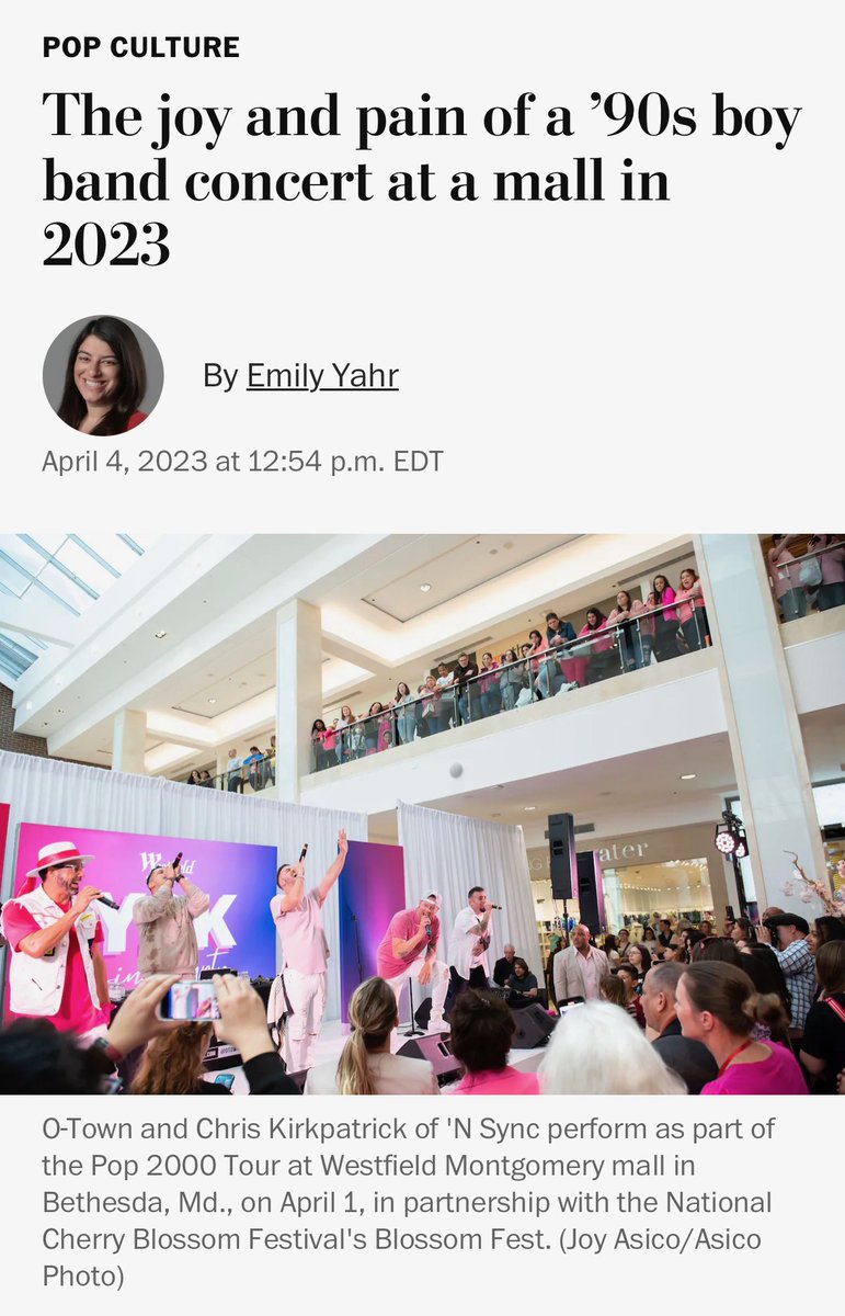Check out the Pop 2000s tour performing Saturday afternoon at Westfield Montgomery Mall in Bethesda!🔥

washingtonpost.com/arts-entertain…