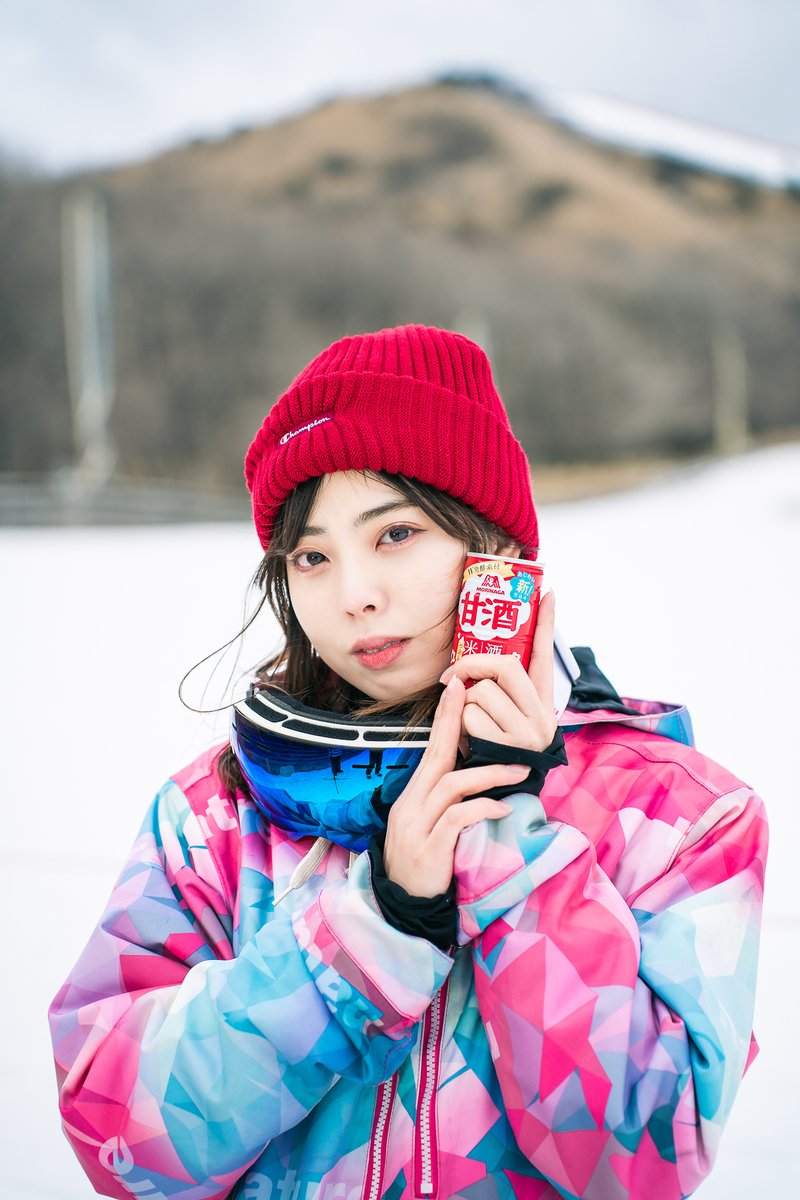 Keroro_Syogun's tweet photo. おはようございます🌸

今日(4月6日)は #北極の日 です❄️

昨日みたいに寒の戻りみたいな日には甘酒が一番ですね😋

🏠 #大分県 #九重森林公園スキー場
📸 ケロロ 将軍
👧 ちひろちゃん　@chi__san1105 https://t.co/X38gowo7kx