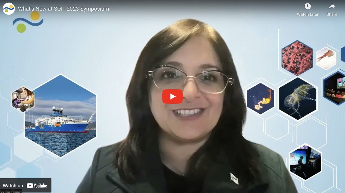 SchmidtOcean's tweet image. 📢What’s New at SOI
The 1st Q&amp;amp;A discussion of @SchmidtOcean 2023 #VirtualSymposium is w/ @JyovianStorm. She will provide overview of the symposium format&amp;amp;topics, info on our new vessel, 10 year #StrategicFramework, and other new directions.
More info here: schmidtocean.org/about/symposiu…