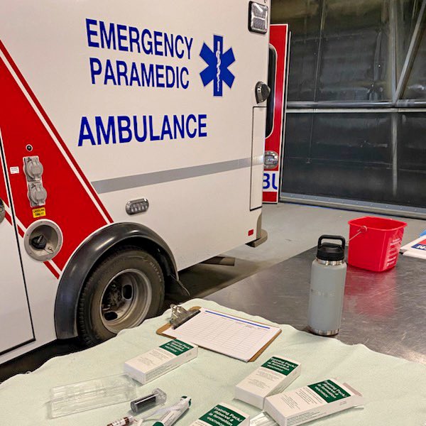 Did you know that @bcehs has distributed over 800 methoxyflurane (Penthrox) training units to stations across B.C.  Paramedics and educators have been working hard to ensure they are ready with this resource for managing the pain our patients are experiencing.