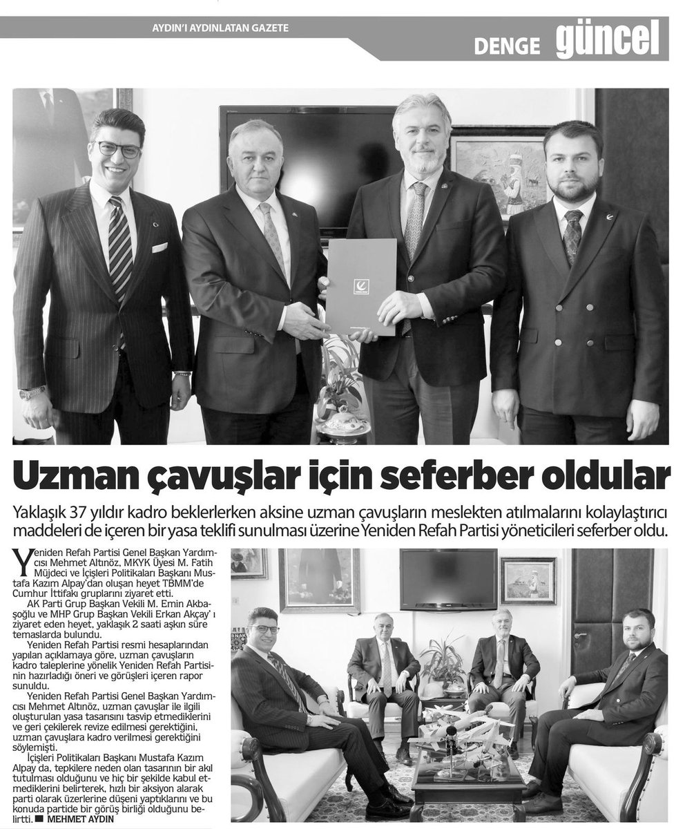 Milli Görüş’ün yegâne temsilcisi Yeniden Refah Partisi olarak kahraman #UzmanÇavuş ‘larımızın sorunlarını TBMM’de gündeme getirdik. 

Hayra motor, şerre fren olmaya devam edeceğiz. 

Vatanı savunana kadro haktır.

@ErbakanFatih <a href="/rprefahpartisi/">Yeniden Refah Partisi</a>