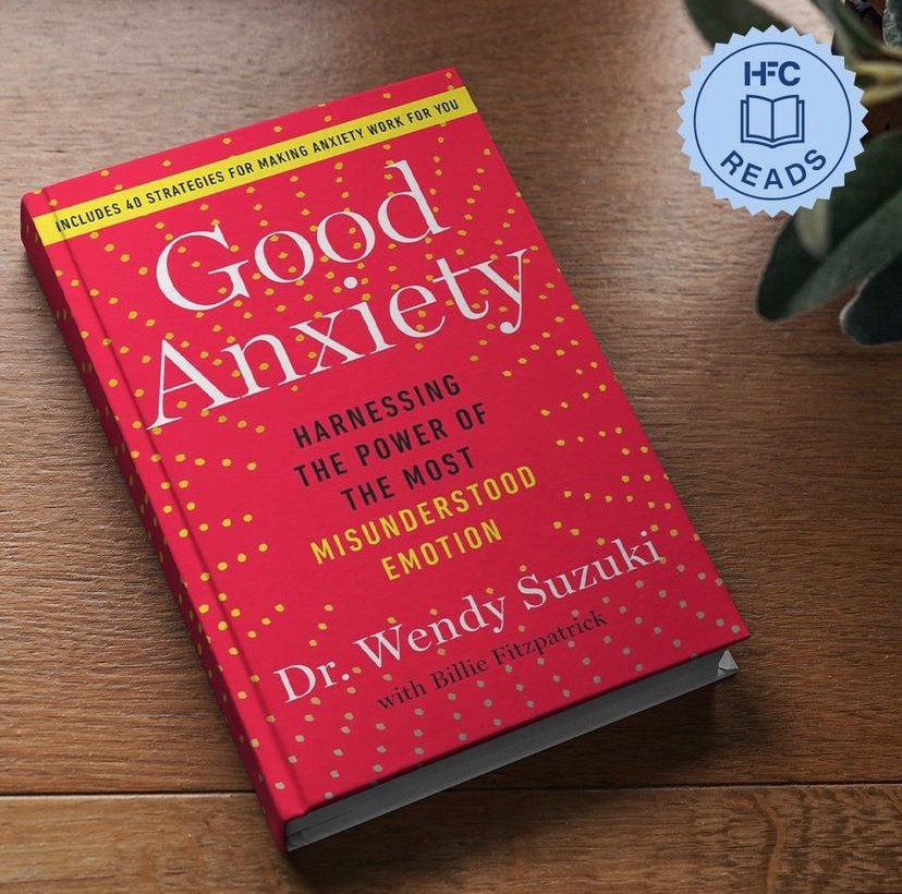 WeAreHFC's tweet photo. #HFCReads is back! Discover incredible reads on brain health, caregiving, and cookbooks from HFC’s bookshop each month. First up: “Good Anxiety" by @wasuzuki. Unpack the latest science and turn anxiety into a superpower! 📚
https://t.co/7clSPYTGOx https://t.co/fuDSZ0VkRI