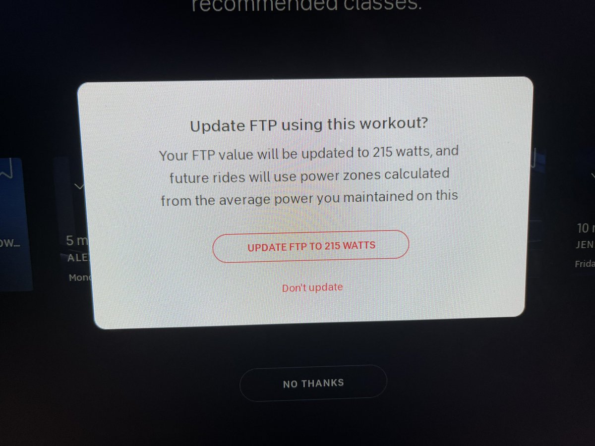 wardreed's tweet image. I was stressed about the FTP test, almost as much as some marathons I’ve done.  Went from 192 to 215.  I’m pleased.  Stormy is less impressed