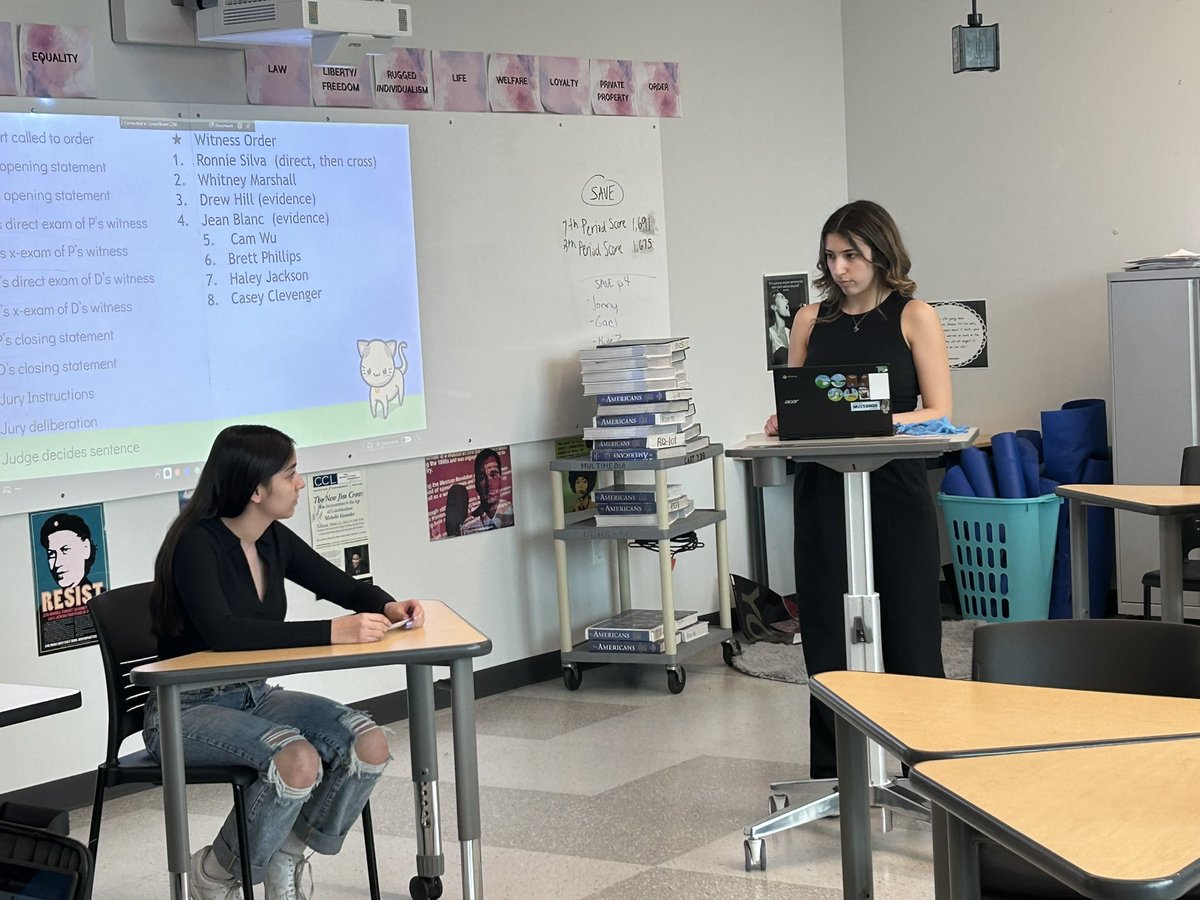 Will the jury acquit Casey??? Mock trial day in Law class! #99learns #dgspride