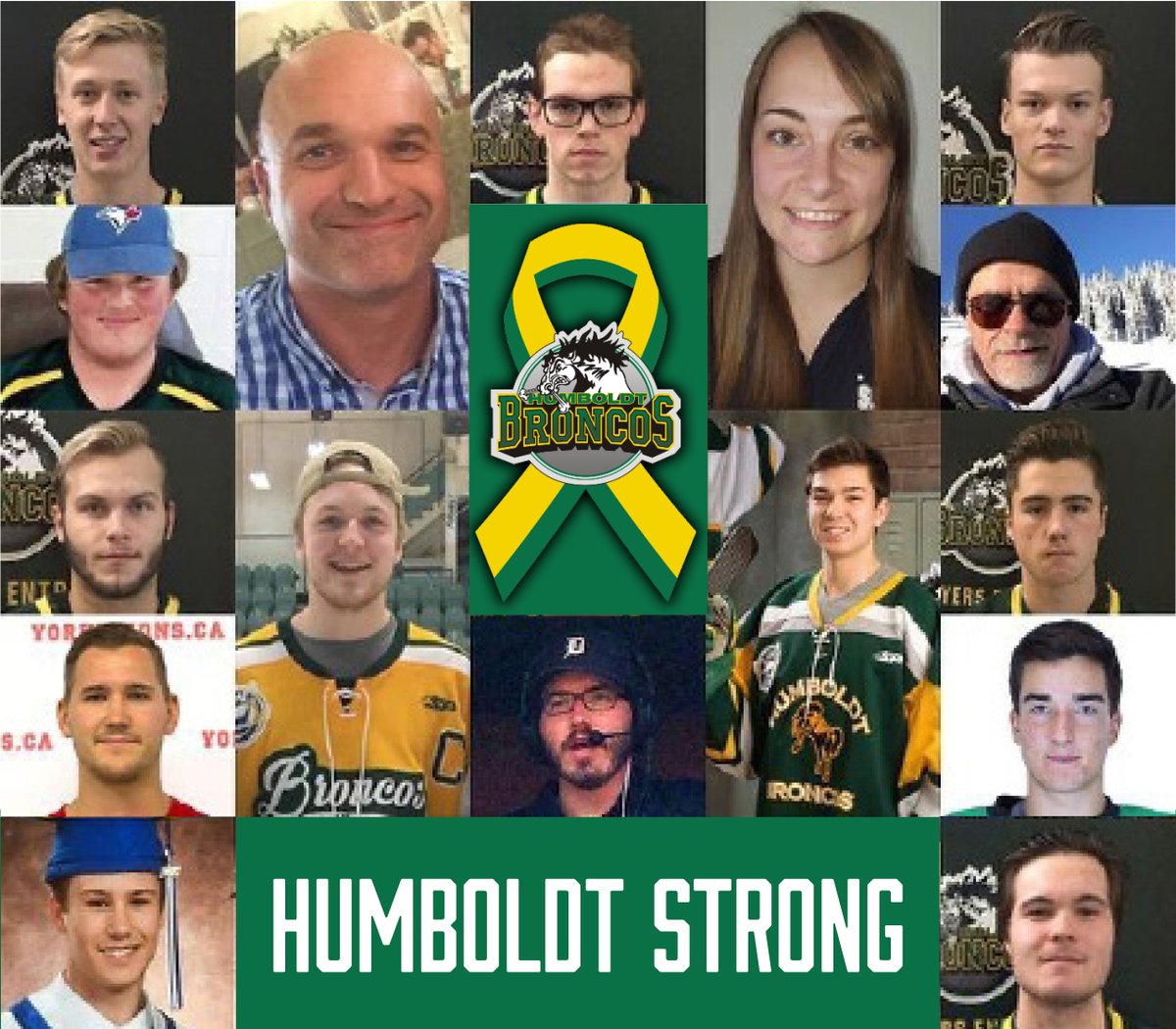 Today, and every day, we remember the @HumboldtBroncos 💚💛

#HumboldtStrong