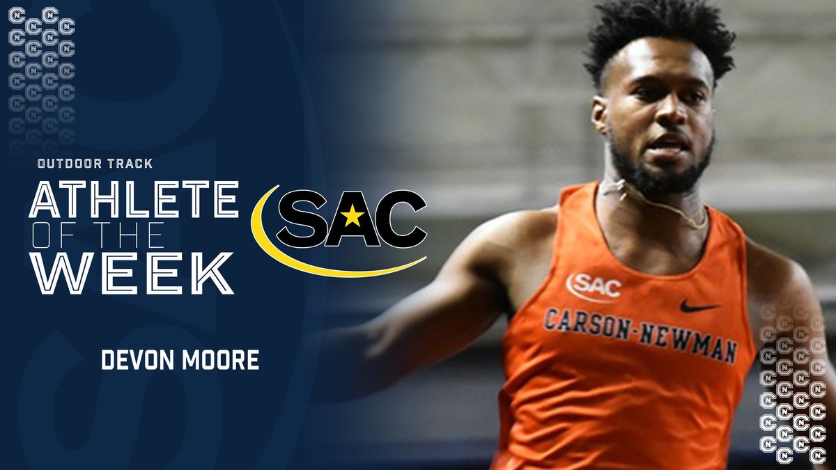 Carson-Newman Athletics (@cn_eagles) on Twitter photo 👟 <a href="/CN_Track/">Carson-Newman Track / XC</a> 's Moore was named the Men's Outdoor Track Athlete of the Week for his 9.99-second 100m dash at the Texas Relays😤
Check it out⤵
bit.ly/3GltaEC 👟 <a href="/CN_Track/">Carson-Newman Track / XC</a> 's Moore was named the Men's Outdoor Track Athlete of the Week for his 9.99-second 100m dash at the Texas Relays😤
Check it out⤵
bit.ly/3GltaEC