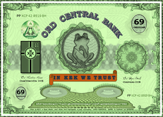 CryptoIranian's tweet photo. first person to tell me what the two sets of numbers on ORDOLLAR represent will get 1
@RareOrdinals S05C28 #ORDOLLAR
https://t.co/GsGfrqIbQH 

#Ordinal #OrdinalNFTs #BTC #Bitcoin #BitcoinOrdinals #BTCinscription #NFT #PEPE #XCP #Ordinals #Inscriptions https://t.co/WDUsPqNfrc