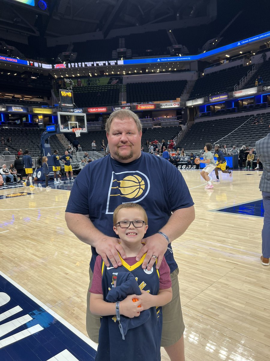 Don’t know if we’ll ever beat these seats. #pacersgamenight