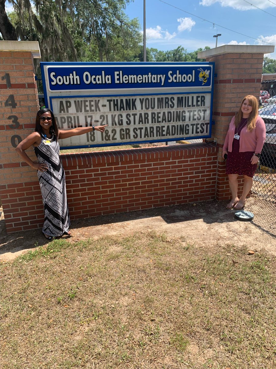 South Ocala Elementary (@soebuzz) on Twitter photo We appreciate our very important AP Mrs. Miller for her countless contributions to the field of education here in the nest! Thank you for your meticulous work and love for our school! We honor and celebrate you! #HappyAPWeek <a href="/BeckSmiller88/">Rebecca Miller</a> We appreciate our very important AP Mrs. Miller for her countless contributions to the field of education here in the nest! Thank you for your meticulous work and love for our school! We honor and celebrate you! #HappyAPWeek <a href="/BeckSmiller88/">Rebecca Miller</a>
