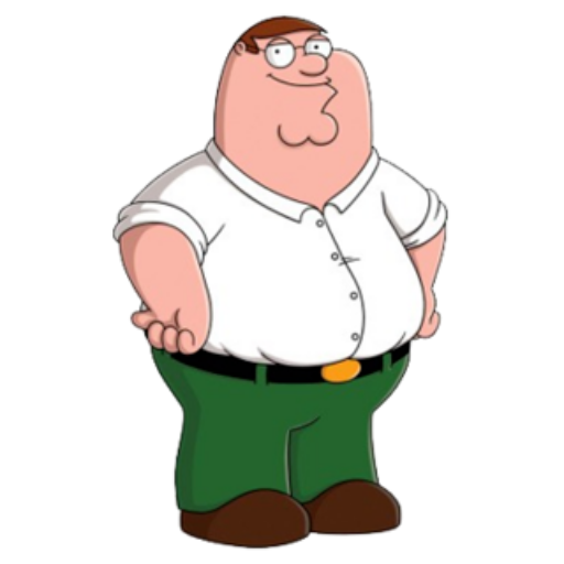clotheswapbot2's tweet photo. Wouldn't it be funny if Ellie Rose and Peter Griffin swapped clothes? https://t.co/w9C08MRLLs