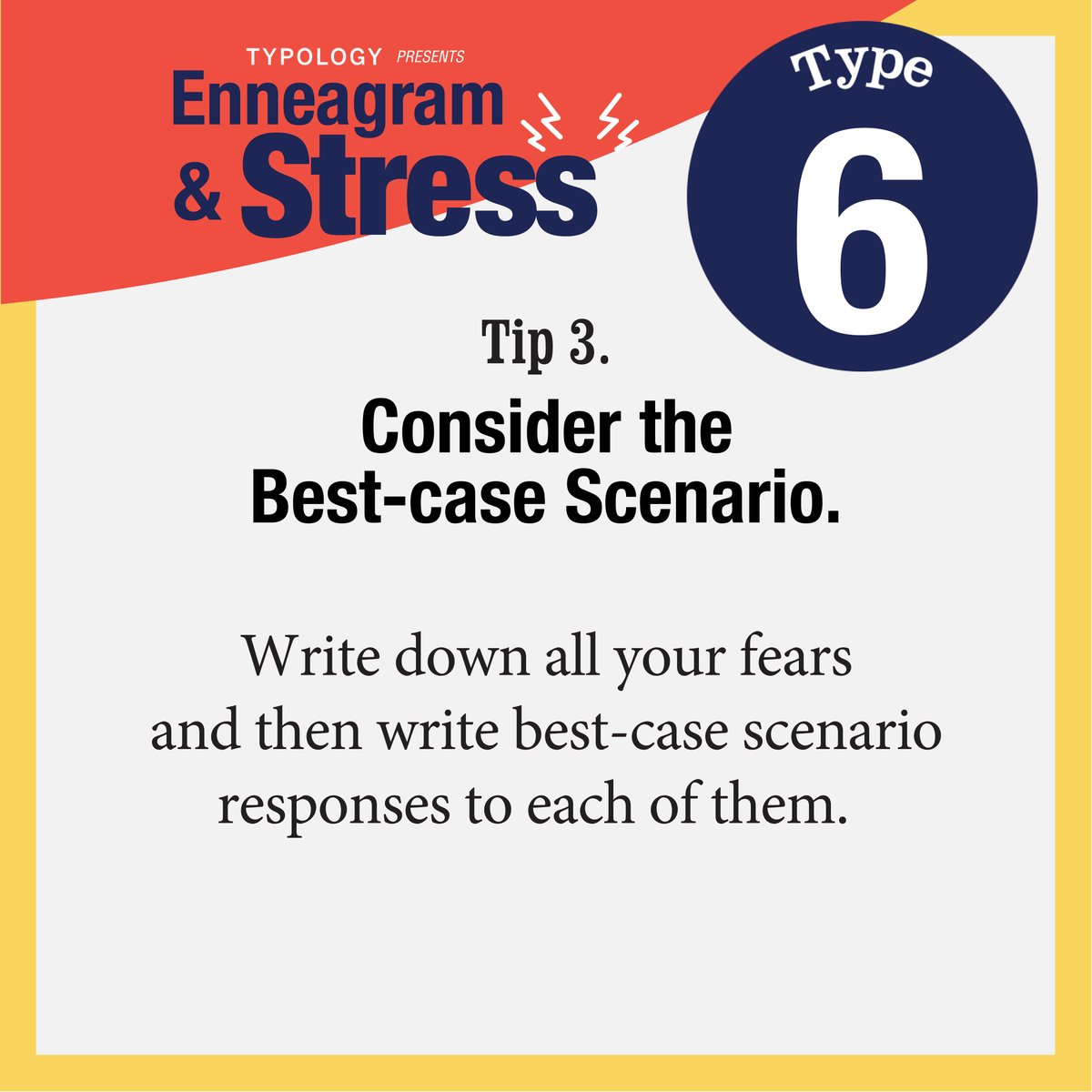 ianmorgancron's tweet photo. #Type6, take the tip you need for today. I'll share tips for each Enneagram type over the next few weeks.
Interested in how the Enneagram helps you stay grounded in times of stress? Follow along for more posts like this. https://t.co/hGaEpAOU6W