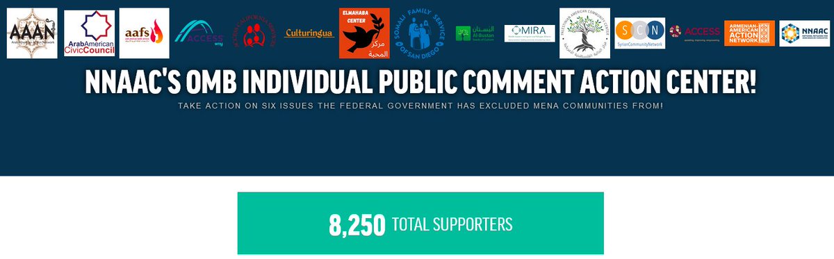 Somali Family Service (@somalifamilysvc) on Twitter photo We're so close! We're submitting 10,000 public comments by April 12th to the @OMBPress in support of Middle Eastern and North African (MENA) inclusion. Join us, Somali Family Service of San Diego, as a <a href="/NNAAC/">National Network for Arab American Communities</a> member organization & visit bit.ly/supportMENA today! #CountMENAin We're so close! We're submitting 10,000 public comments by April 12th to the @OMBPress in support of Middle Eastern and North African (MENA) inclusion. Join us, Somali Family Service of San Diego, as a <a href="/NNAAC/">National Network for Arab American Communities</a> member organization & visit bit.ly/supportMENA today! #CountMENAin