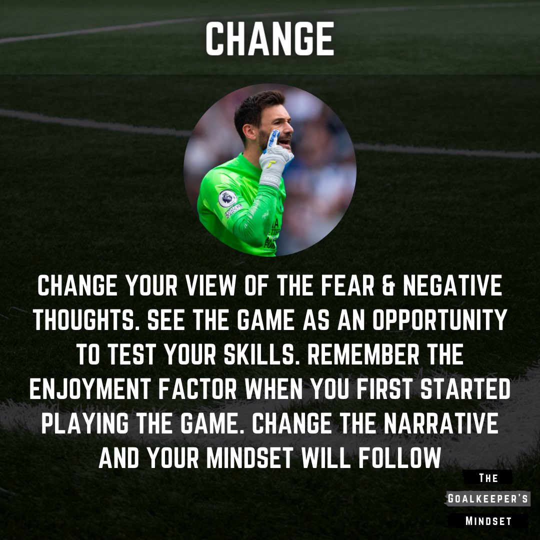 I’ve worked exclusively with 20 goalkeepers this season. 

FEAR is the number 1 factor they all needed skills for. 

It’s presents in many ways:

Fear of judgement
Fear of failure
Fear of mistakes

Here’s 3 simple yet effective techniques to overcome fear.

Master your mind 🧠🧤