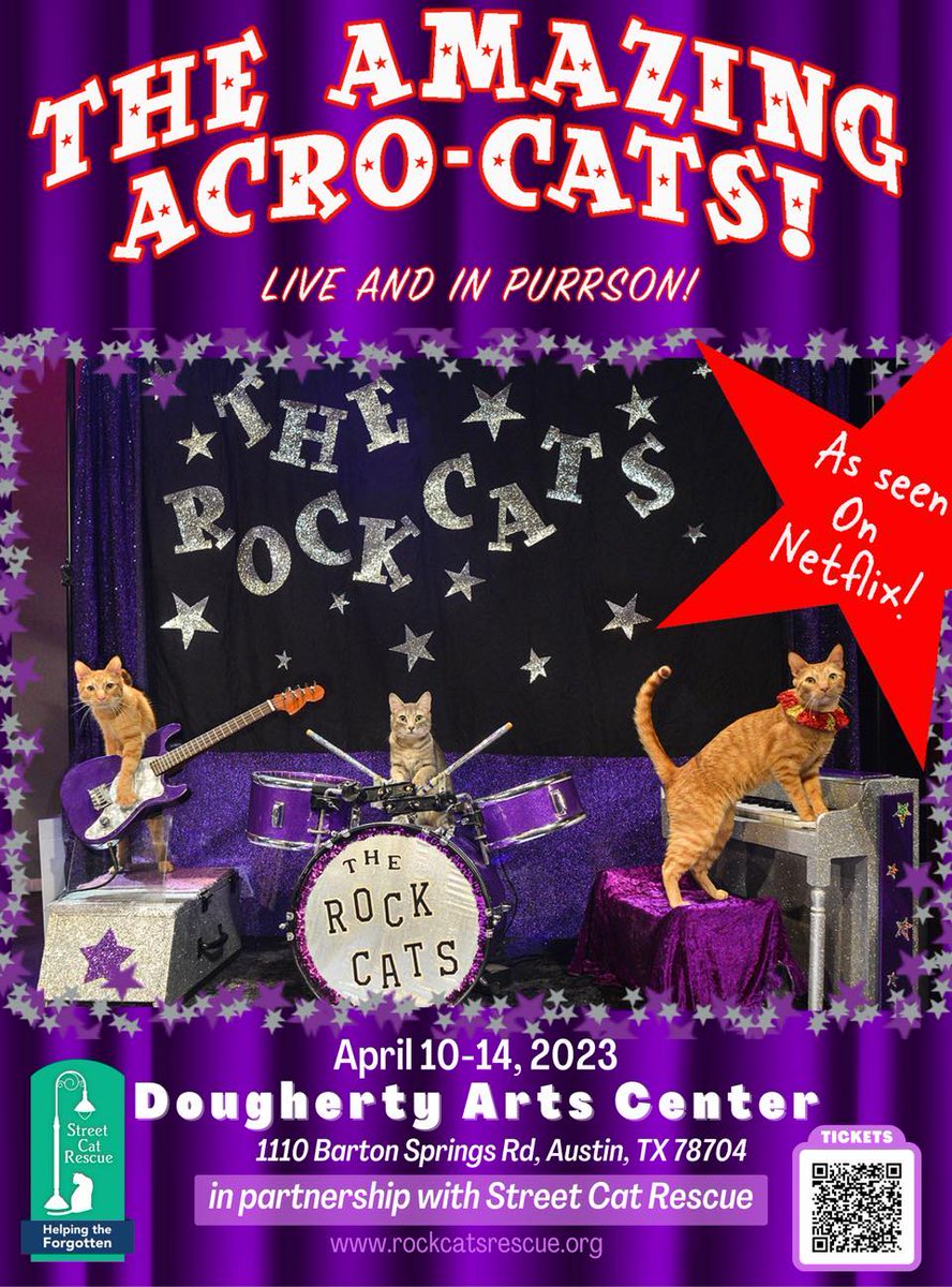 AUSTIN! TICKETS FOR TONIGHT STILL AVAILABLE! ALL OTHERS SOLD OUT! OMC! GO! MEOW!

m.bpt.me/event/5722789

#JAXACROCAT #ACROCATS #CATSOFTWITTER #AUSTINTX