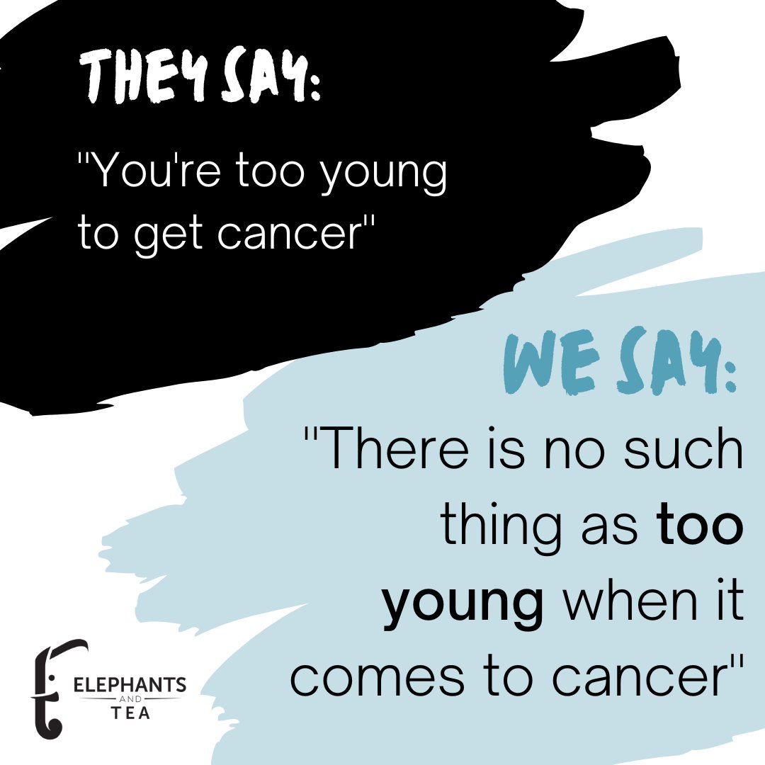 They say: 'You're too young to get cancer.'

We say: 'There is no such thing as too young when it comes to cancer.'

#AYAWEEK #ayaawareness #adolescentcancer #youngadultcancer #ayasupport #ayacancer #ayacsm #adolescentyoungadultcancer