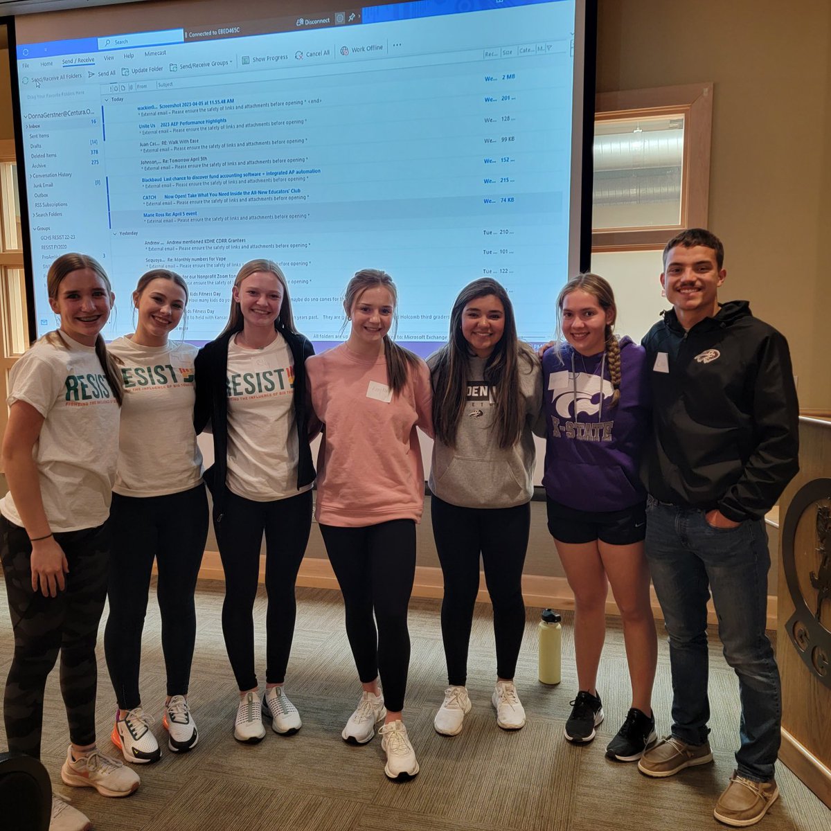 GCHS Resist group at their leadership conference today. Thanks for being good role models to GCHS students!