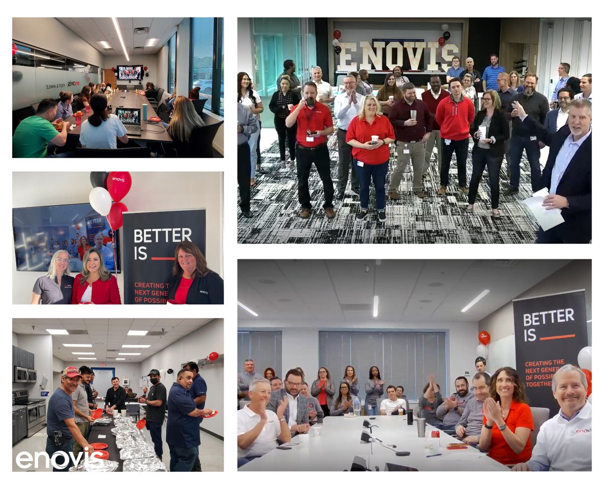 What a great day celebrating year one as Enovis! Team members across the globe gathered virtually and in person to reflect on the past year and toast to our bright future. Cheers to you, #TeamEnovis! 👏

#betteris #creatingbettertogether #medtech #innovation